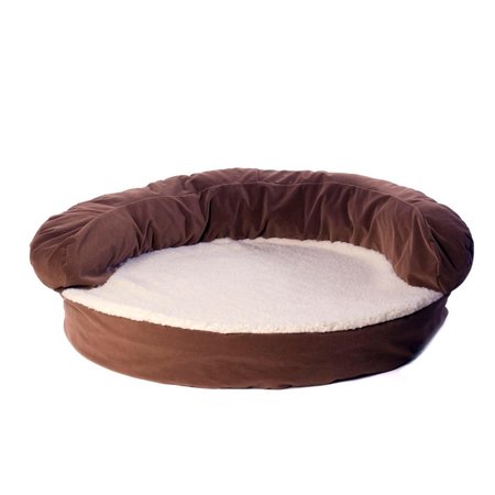 CAROLINA PET Ortho Sleeper Bolster Bed Chocolate Large 011220